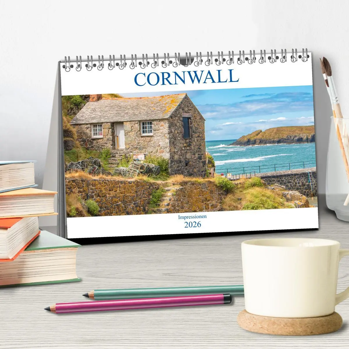 Bild: 9783457935057 | Cornwall Impressionen (Tischkalender 2026 DIN A5 quer), CALVENDO...