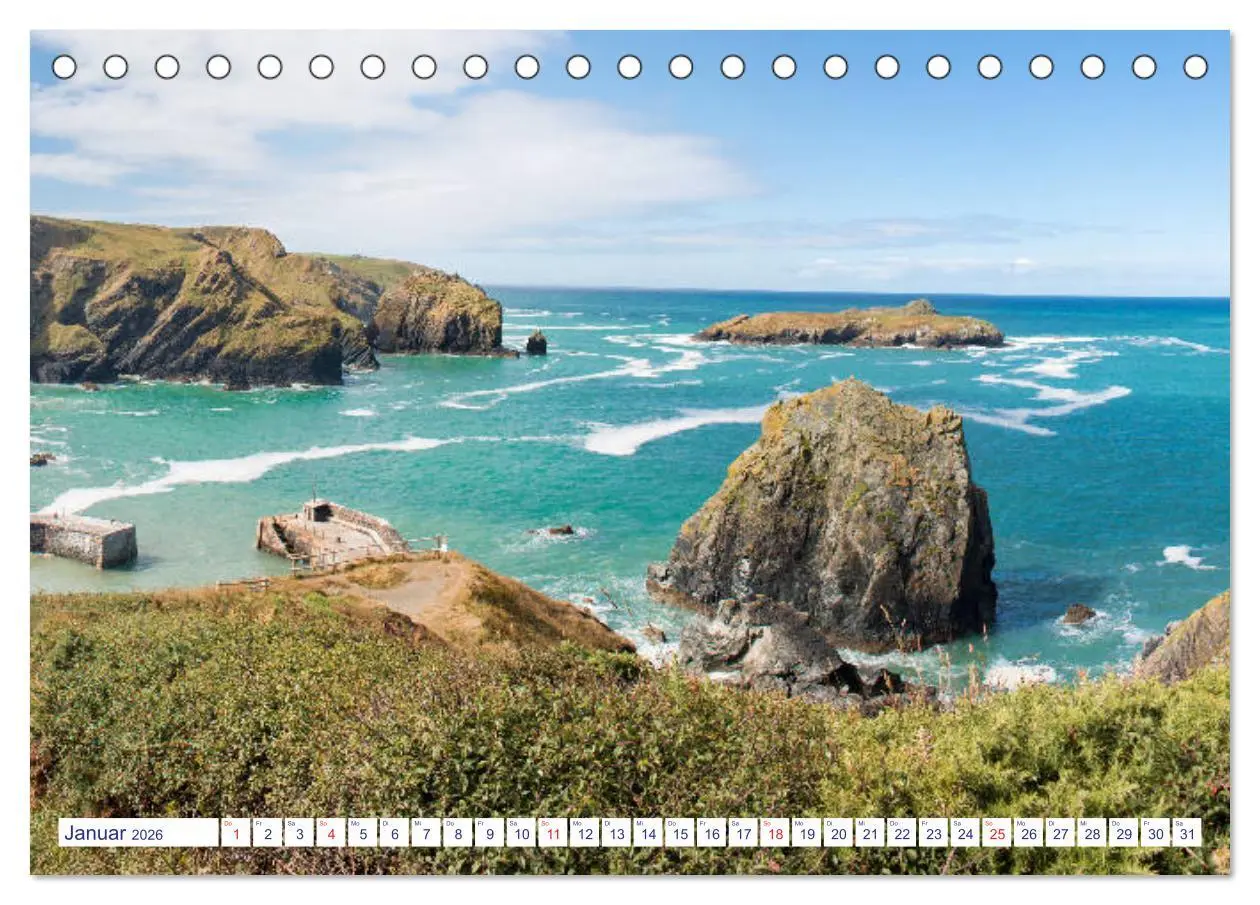Bild: 9783457935057 | Cornwall Impressionen (Tischkalender 2026 DIN A5 quer), CALVENDO...