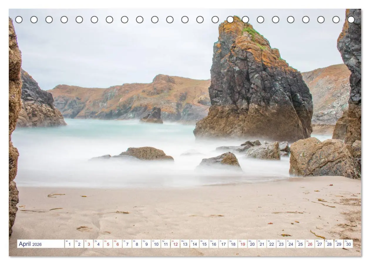 Bild: 9783457935057 | Cornwall Impressionen (Tischkalender 2026 DIN A5 quer), CALVENDO...