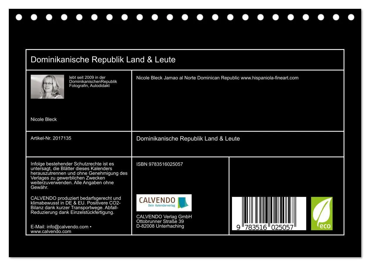 Bild: 9783516025057 | Dominikanische Republik Land &amp; Leute (Tischkalender 2026 DIN A5...