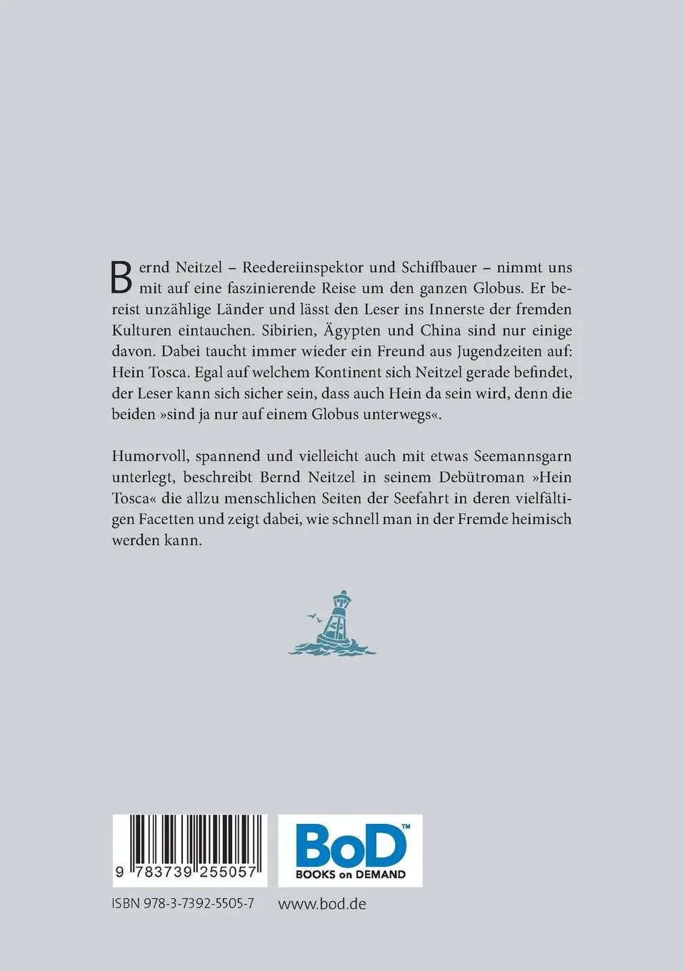 Rückseite: 9783739255057 | Hein Tosca | Pralles Leben zwischen Bug und Heck | Bernd Neitzel