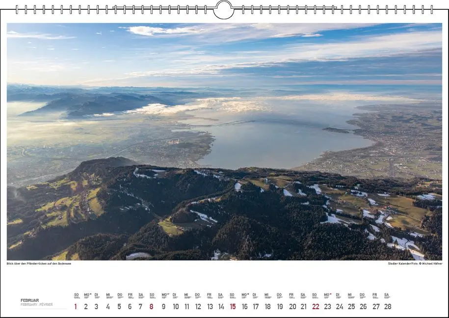 Bild: 9783861925057 | Grenzenlos Bodensee 2026 | Der Bodensee aus der Luft | Michael Häfner