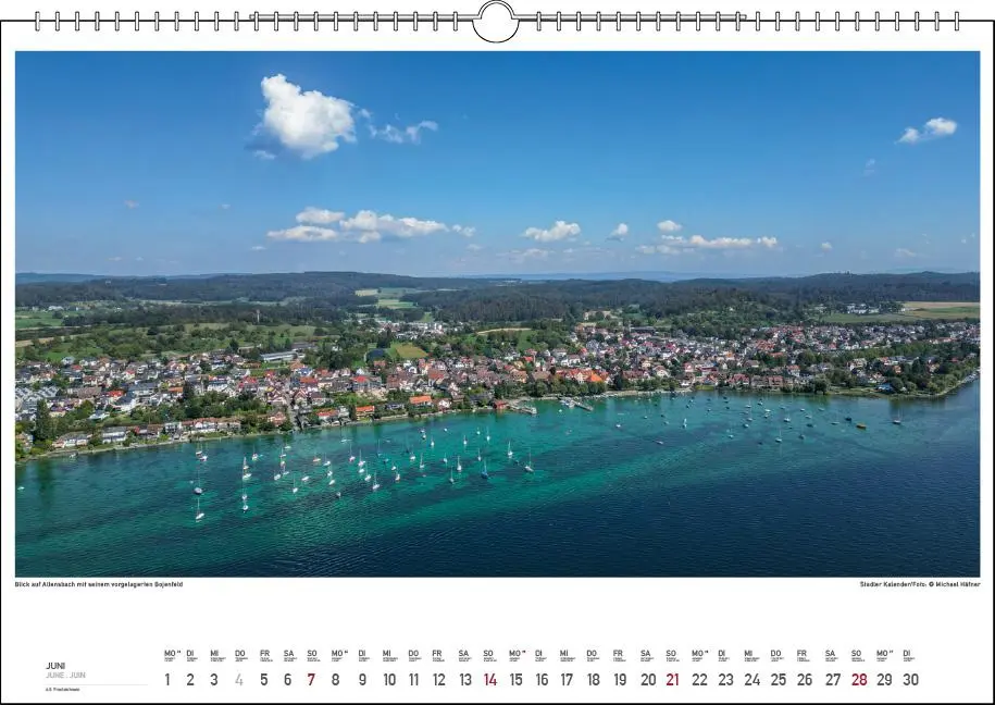 Bild: 9783861925057 | Grenzenlos Bodensee 2026 | Der Bodensee aus der Luft | Michael Häfner
