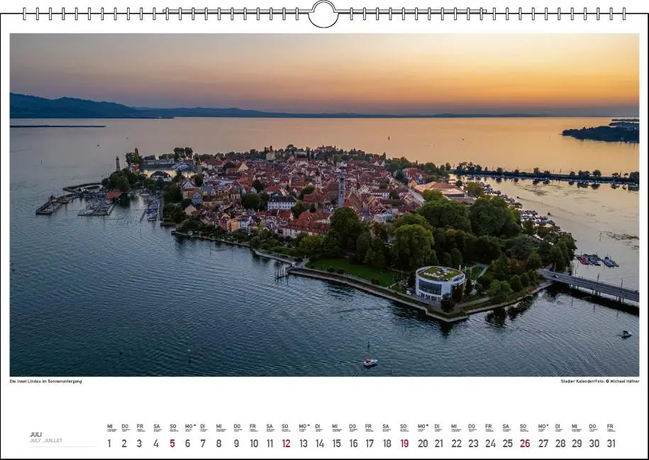 Bild: 9783861925057 | Grenzenlos Bodensee 2026 | Der Bodensee aus der Luft | Michael Häfner