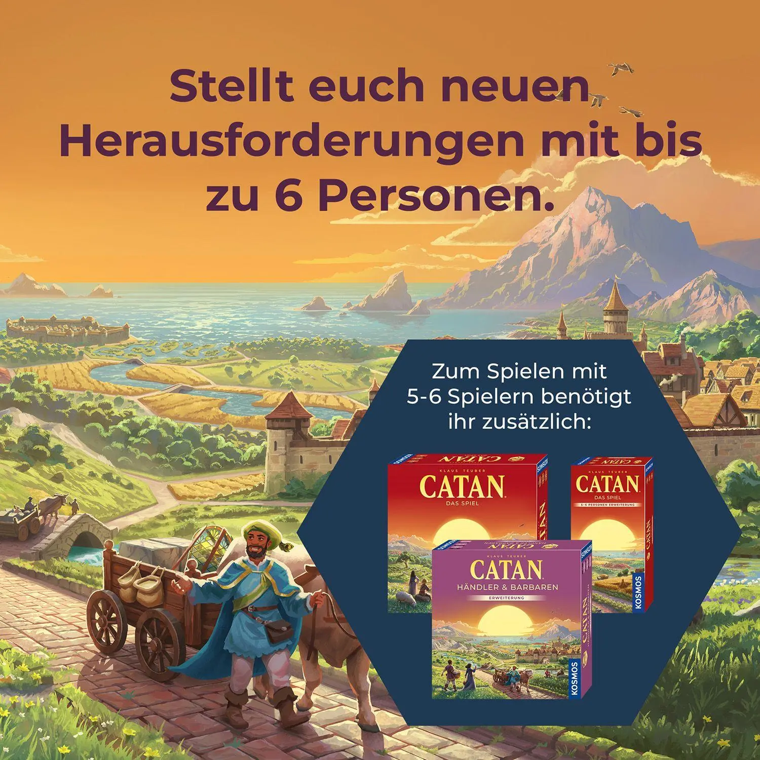 Bild: 4002051685157 | CATAN - Händler &amp; Barbaren - 5/6 | Spiel | Klaus Teuber | Spiel | 2025