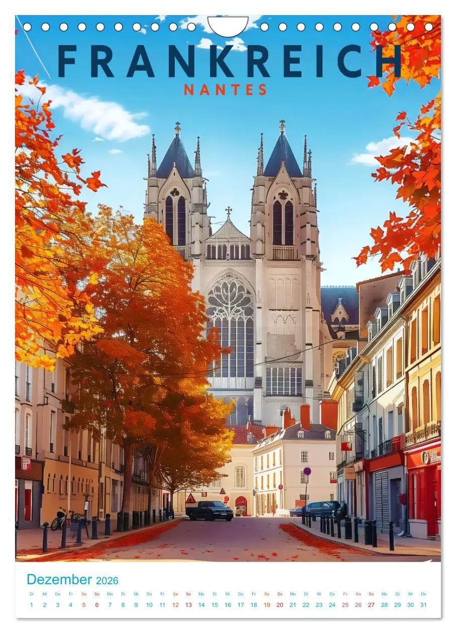 Bild: 9783516255157 | Frankreich - Old School Poster Style (Wandkalender 2026 DIN A4...