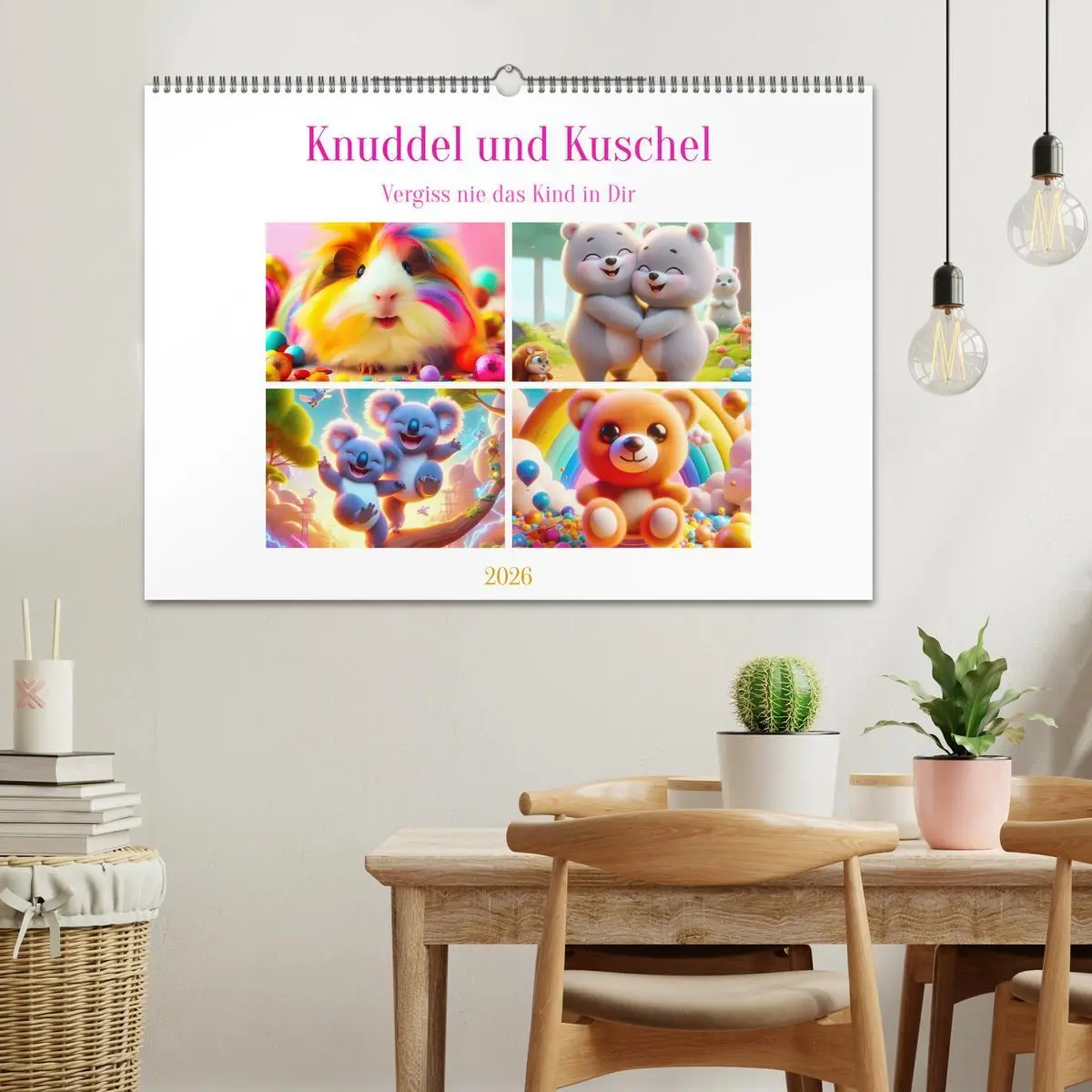 Bild: 9783516635157 | Knuddel und Kuschel (Wandkalender 2026 DIN A2 quer), CALVENDO...