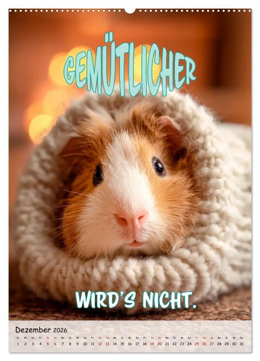 Bild: 9783516705157 | Tierisch erwischt (Wandkalender 2026 DIN A2 hoch), CALVENDO...