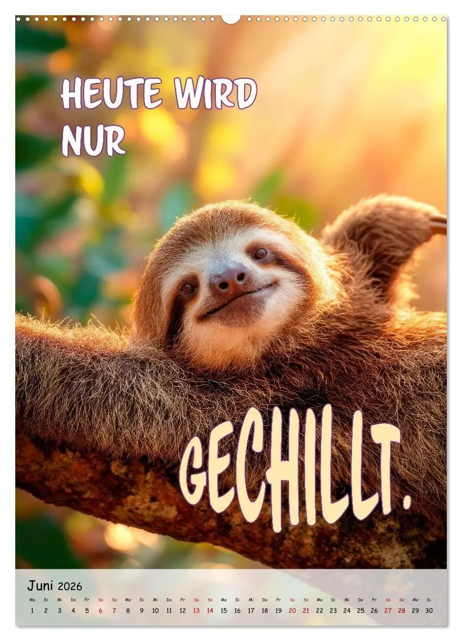 Bild: 9783516705157 | Tierisch erwischt (Wandkalender 2026 DIN A2 hoch), CALVENDO...