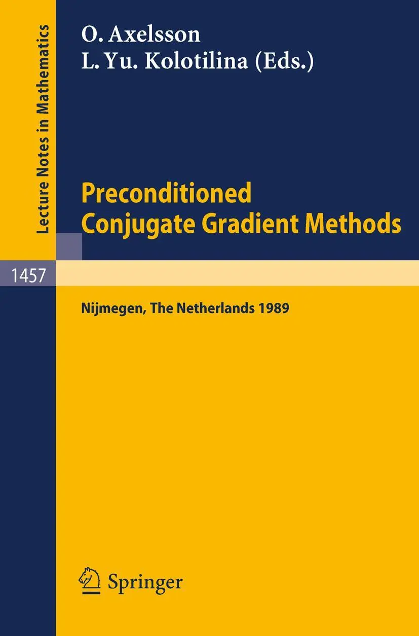 Cover: 9783540535157 | Preconditioned Conjugate Gradient Methods | Owe Axelsson (u. a.)
