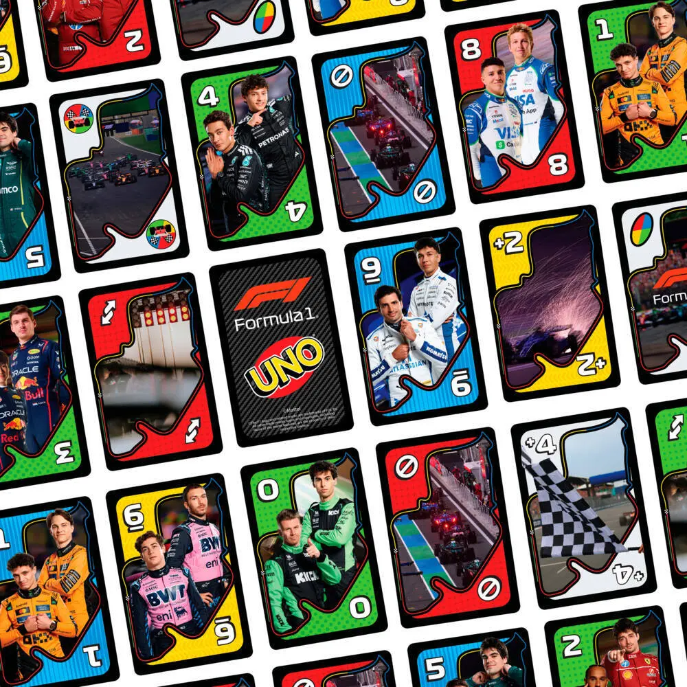 Bild: 194735375257 | UNO Formel 1 | Spiel | Fensterkarton | JMF10 | Deutsch | 2026 | Mattel