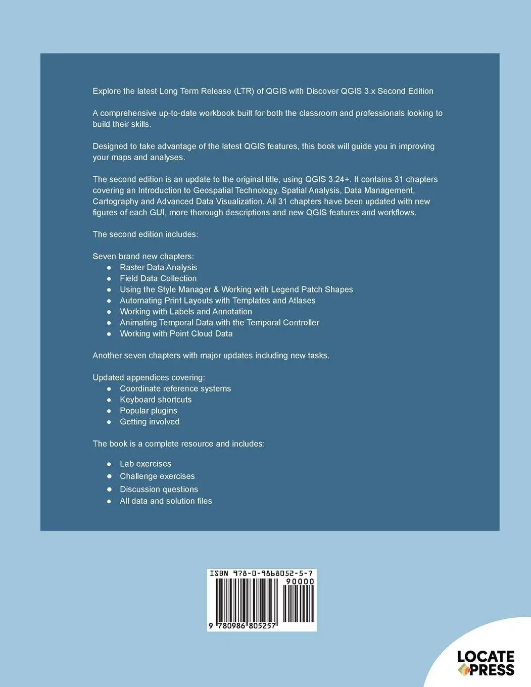 Rückseite: 9780986805257 | Discover QGIS 3.x - Second Edition | Kurt Menke | Taschenbuch | 2022