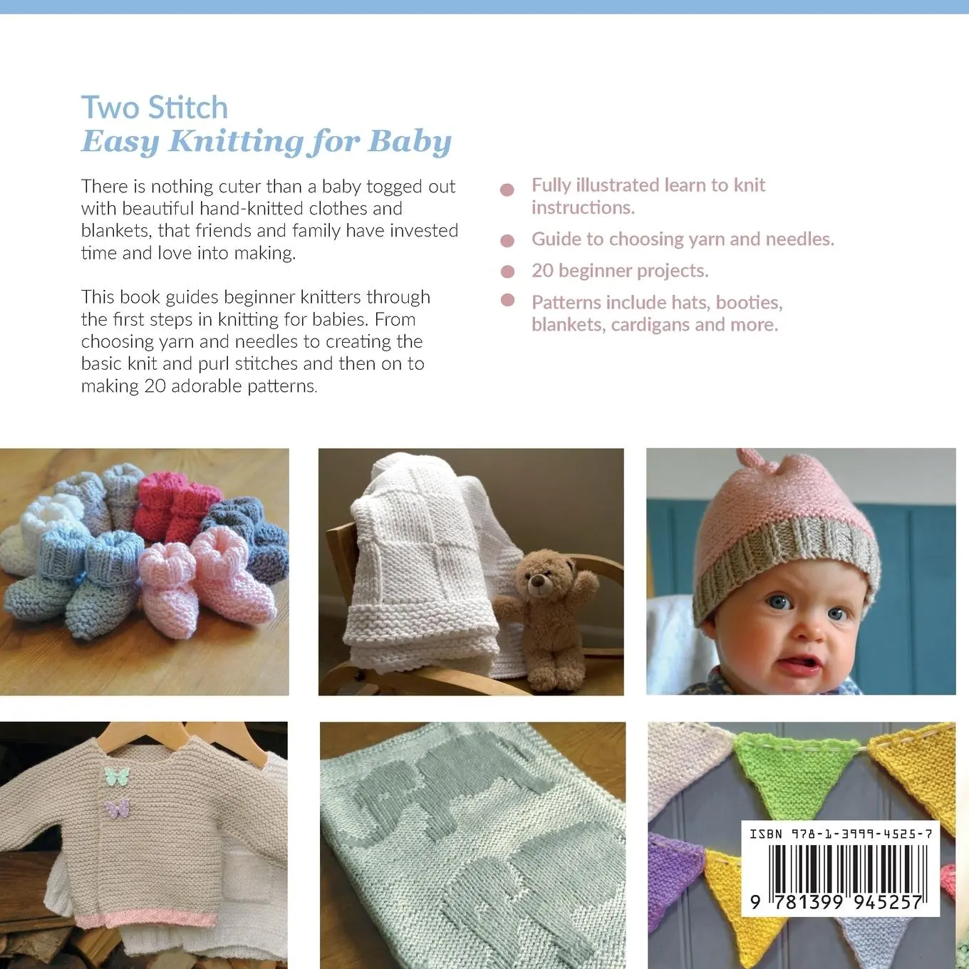 Rückseite: 9781399945257 | Two Stitch Easy Knitting for Baby | Lindsay Veal | Taschenbuch | 2023