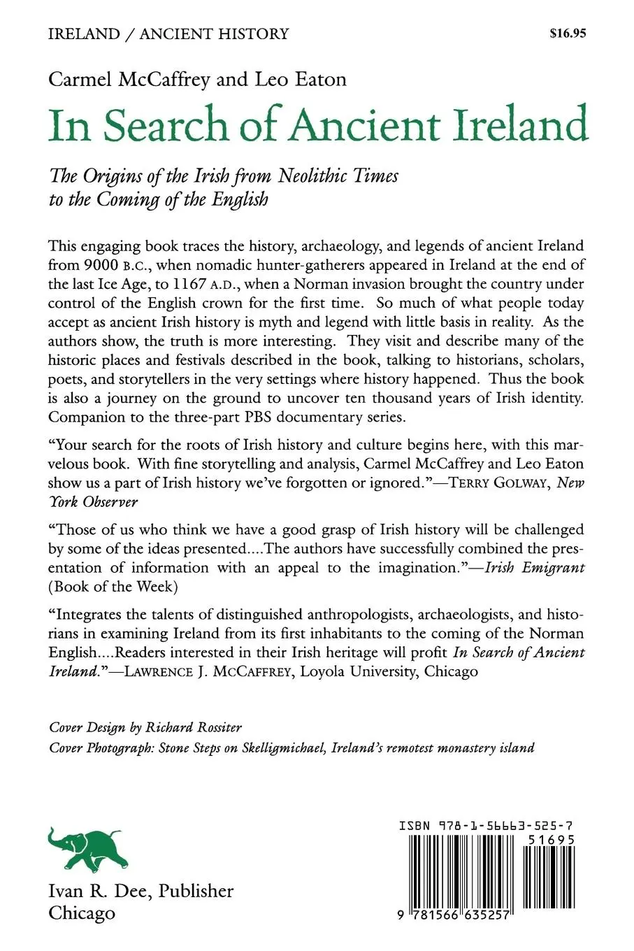 Rückseite: 9781566635257 | In Search of Ancient Ireland | Carmel McCaffrey (u. a.) | Taschenbuch