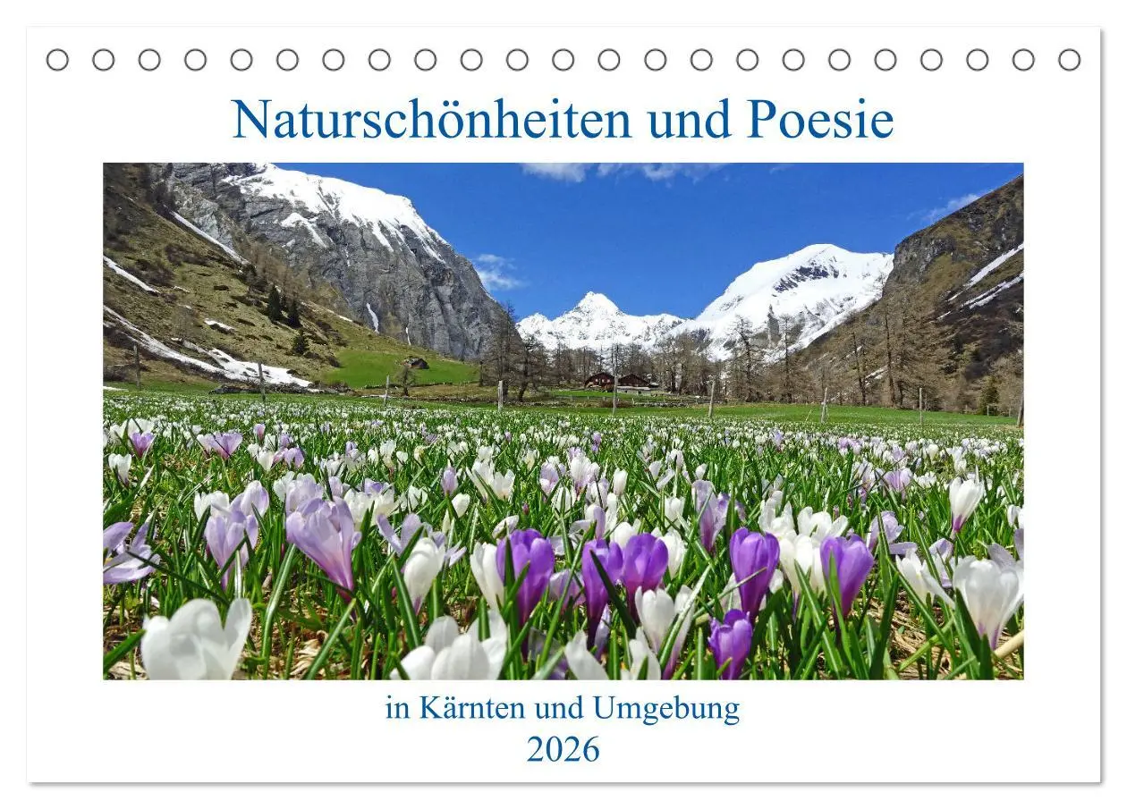 Cover: 9783457535257 | Naturschönheiten und Poesie in Kärnten und Umgebung (Tischkalender...