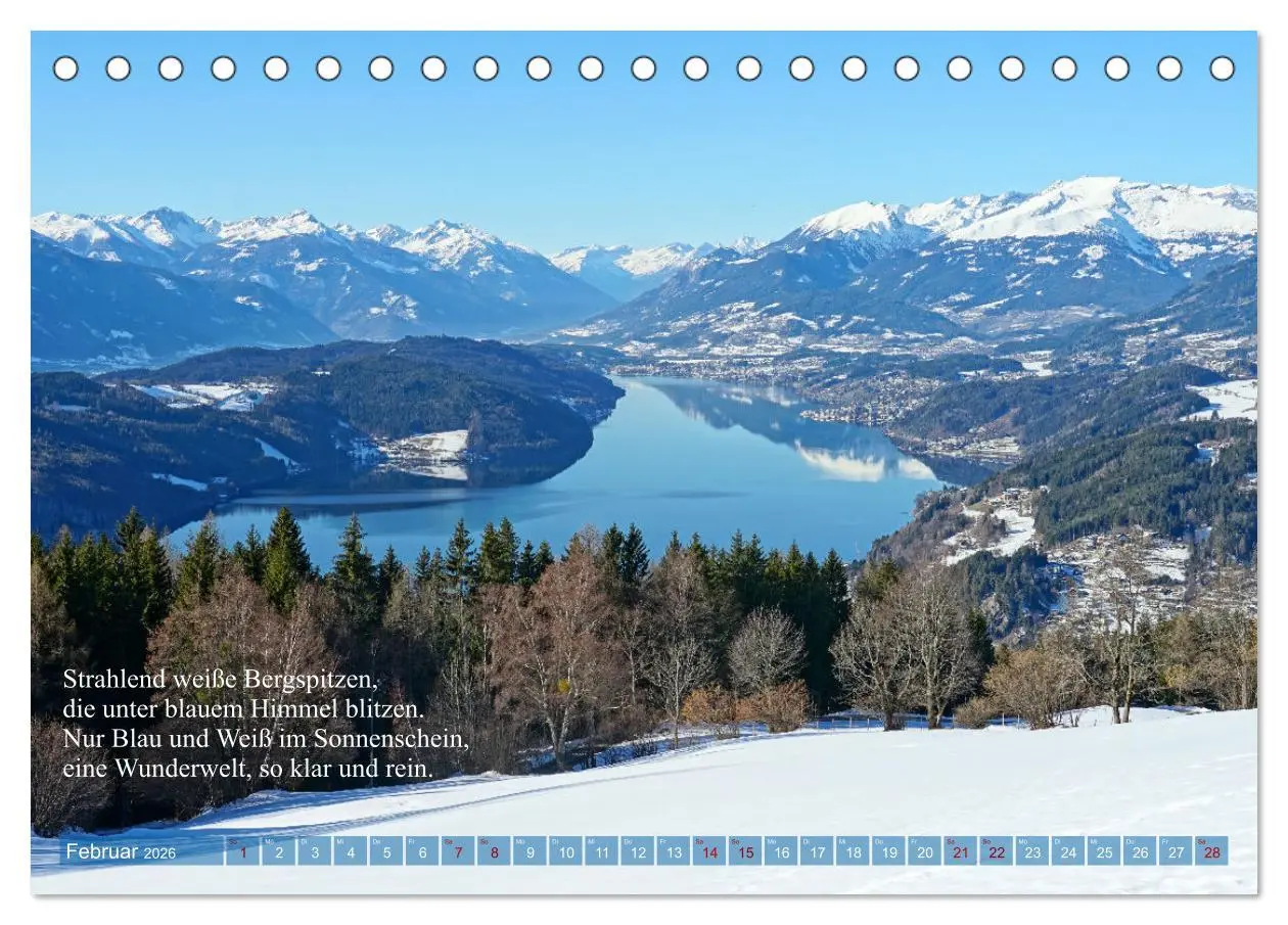 Bild: 9783457535257 | Naturschönheiten und Poesie in Kärnten und Umgebung (Tischkalender...