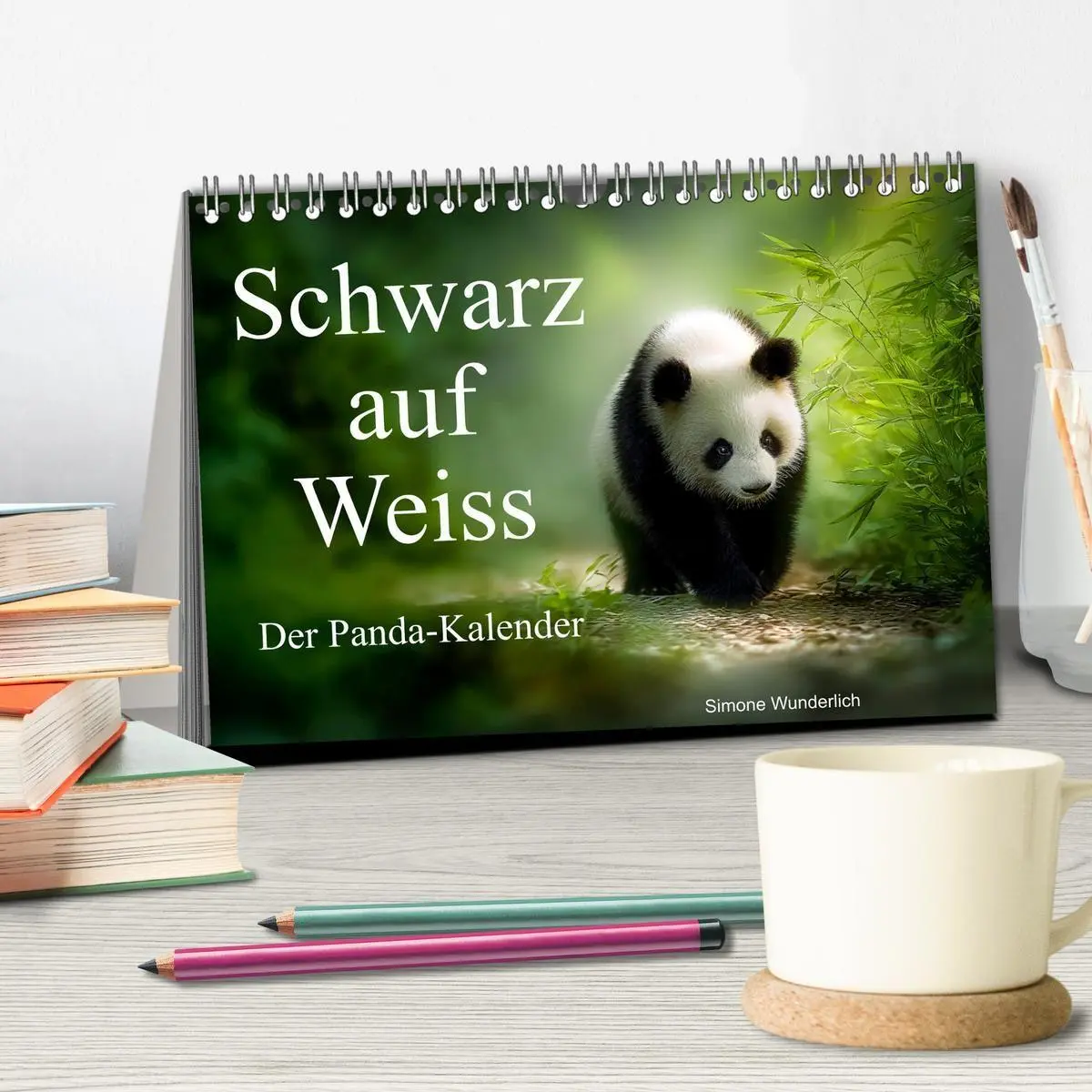 Bild: 9783516935257 | Schwarz auf Weiß - Der Panda-Kalender (Tischkalender 2027 DIN A5...
