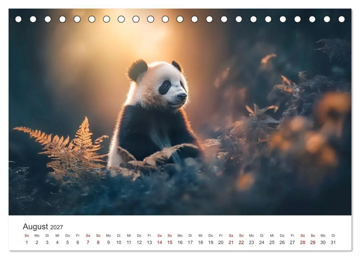 Bild: 9783516935257 | Schwarz auf Weiß - Der Panda-Kalender (Tischkalender 2027 DIN A5...