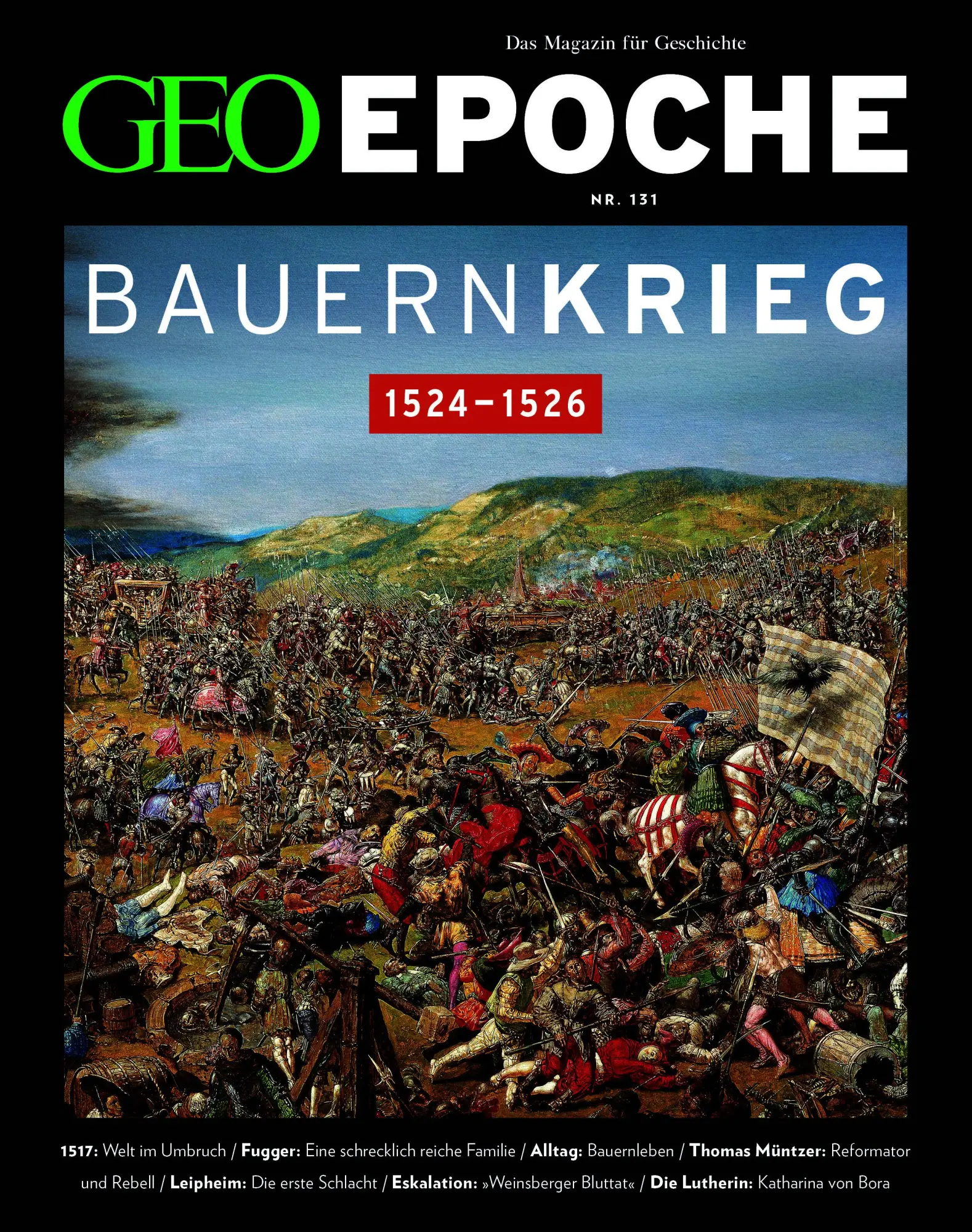 Cover: 9783652015257 | GEO Epoche 131/2025 - Der Bauernkrieg | Das Magazin für Geschichte