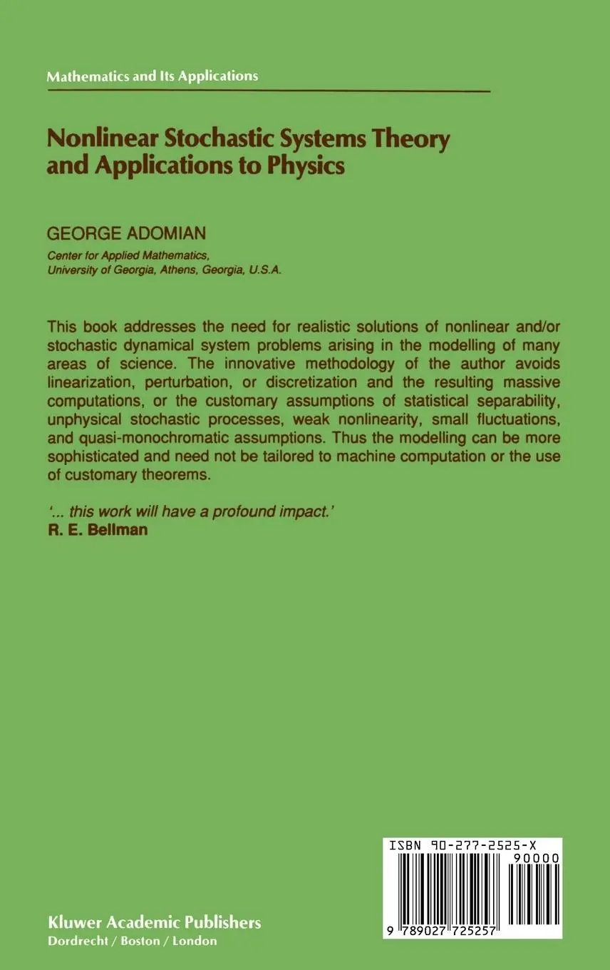 Rückseite: 9789027725257 | Nonlinear Stochastic Systems Theory and Applications to Physics | Buch
