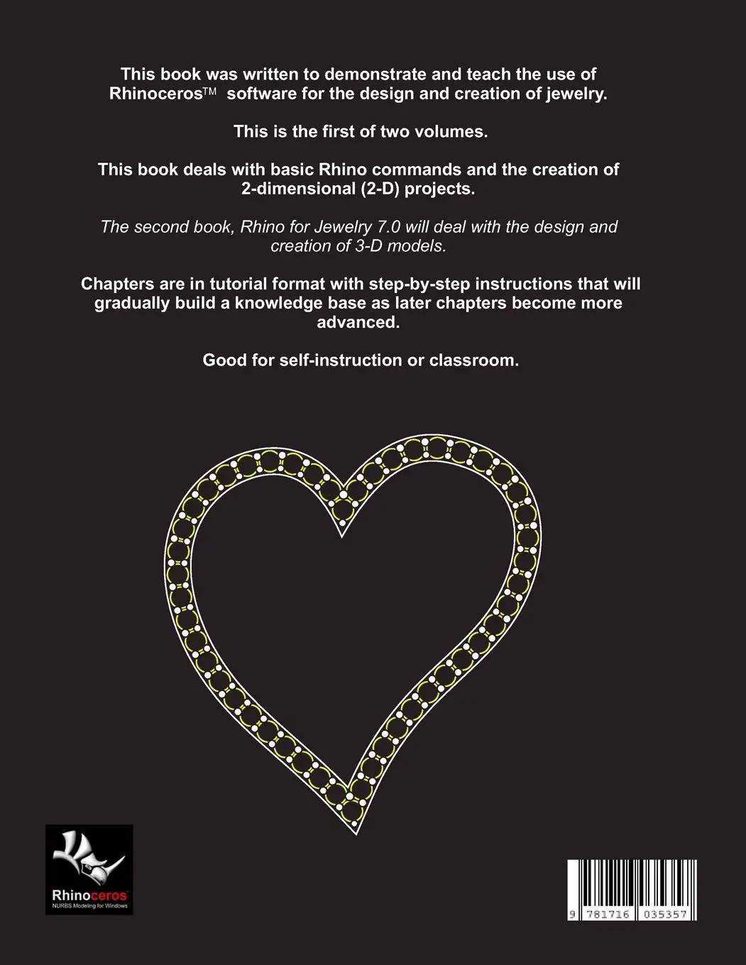 Rückseite: 9781716035357 | Rhino 7.0 for Jewelry Volume I | Dana Buscaglia | Taschenbuch | 2022