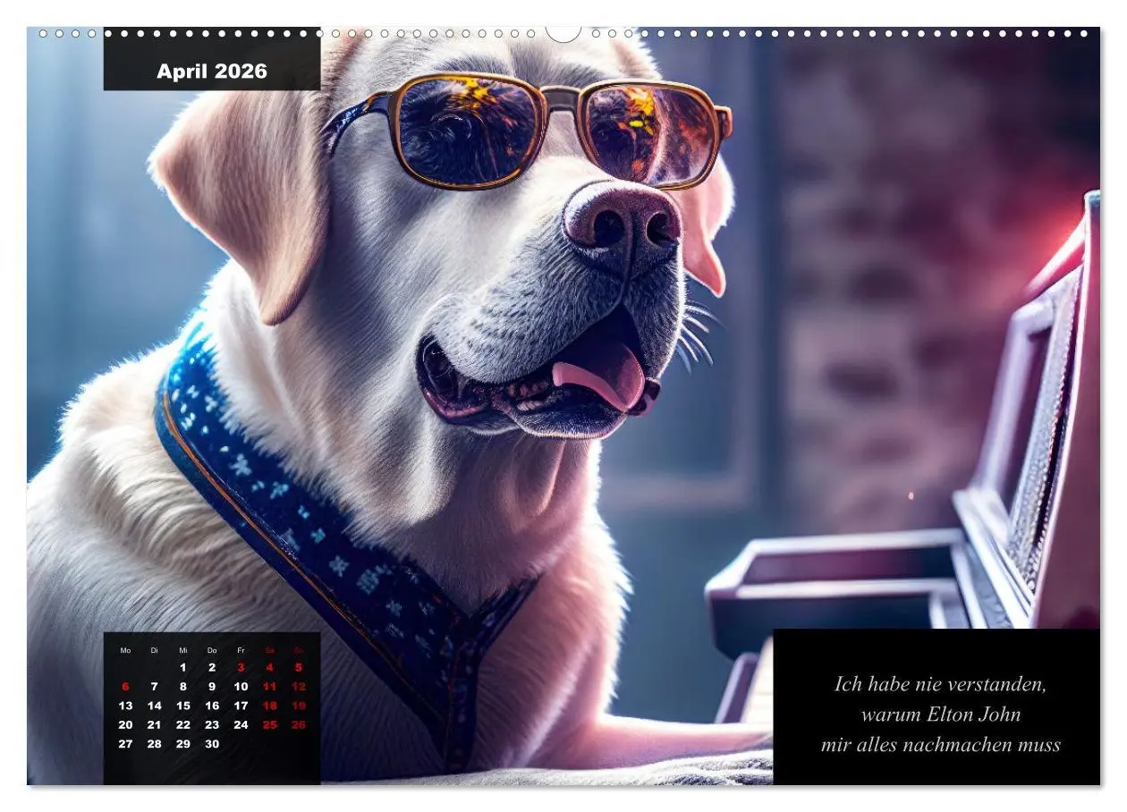 Bild: 9783457385357 | Der witzige Labrador-Kalender (hochwertiger Premium Wandkalender...