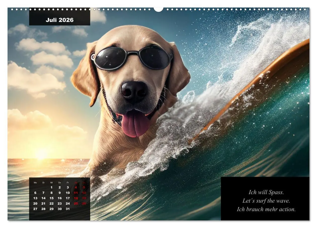 Bild: 9783457385357 | Der witzige Labrador-Kalender (hochwertiger Premium Wandkalender...