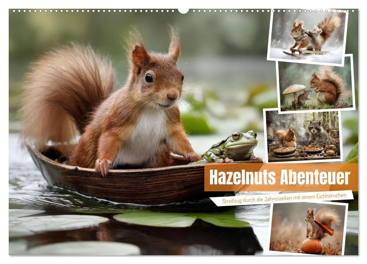 Cover: 9783516235357 | Hazelnuts Abenteuer (Wandkalender 2026 DIN A2 quer), CALVENDO...