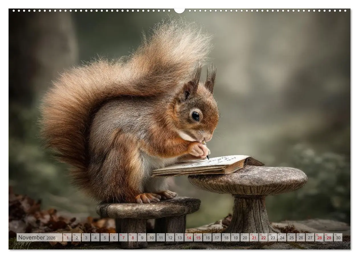 Bild: 9783516235357 | Hazelnuts Abenteuer (Wandkalender 2026 DIN A2 quer), CALVENDO...