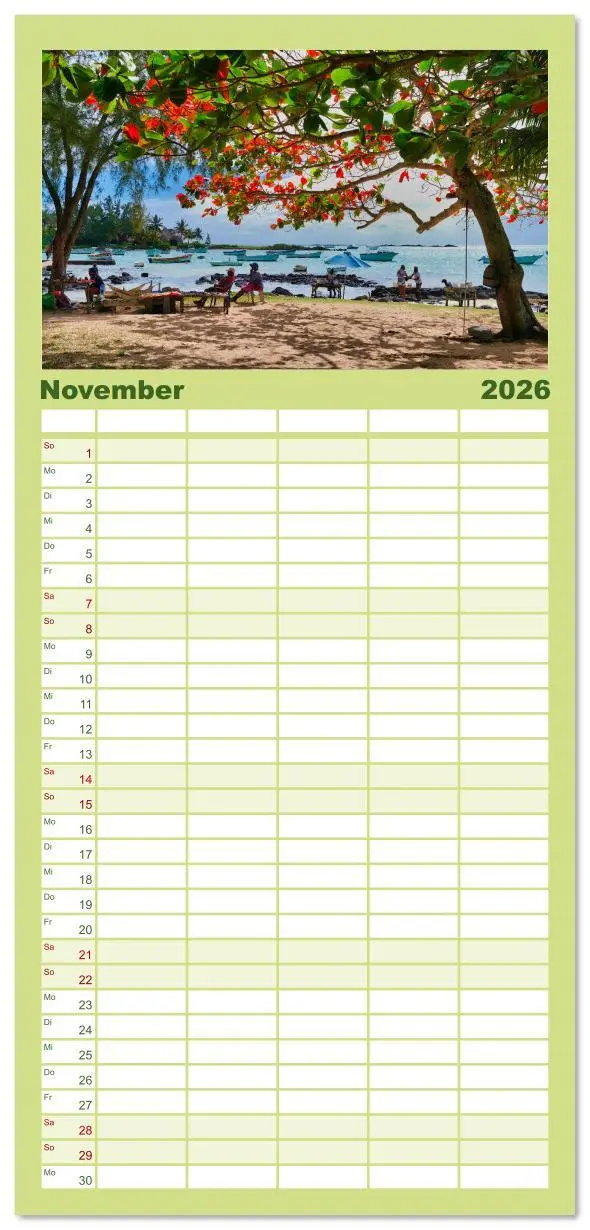 Bild: 9783516615357 | Familienplaner 2026 - Mauritius - Schönheit im Indischen Ozean mit...