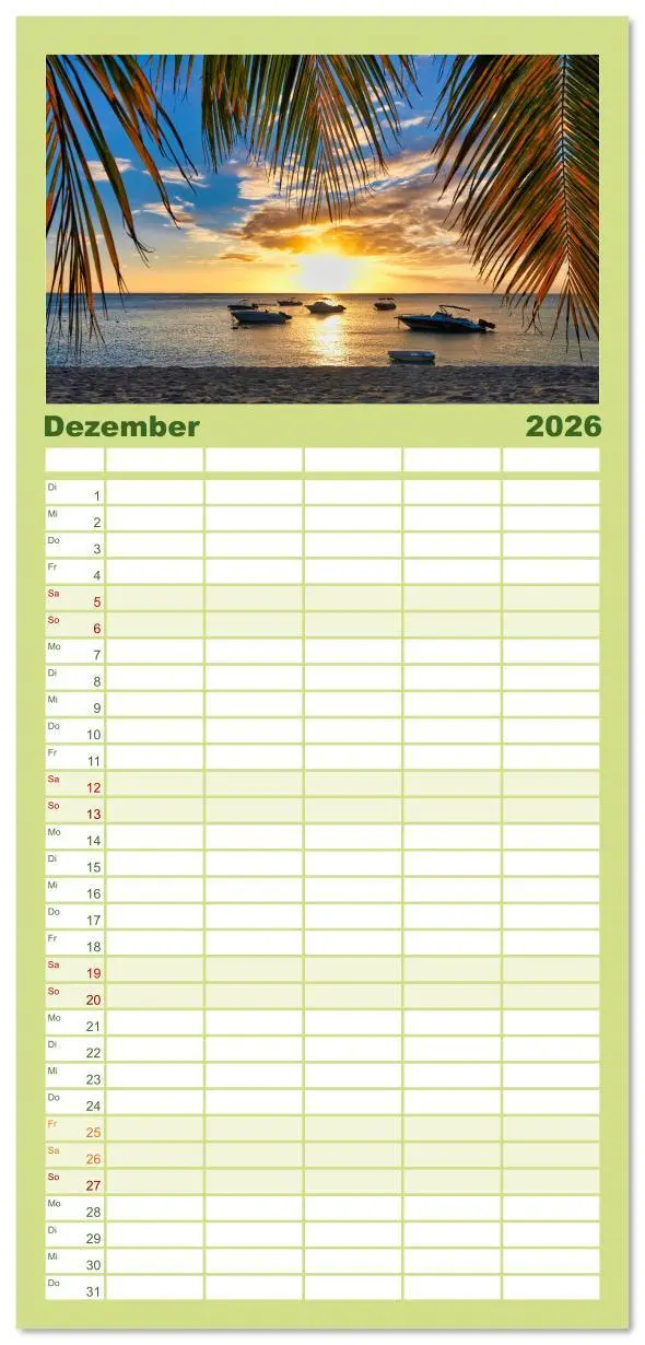 Bild: 9783516615357 | Familienplaner 2026 - Mauritius - Schönheit im Indischen Ozean mit...