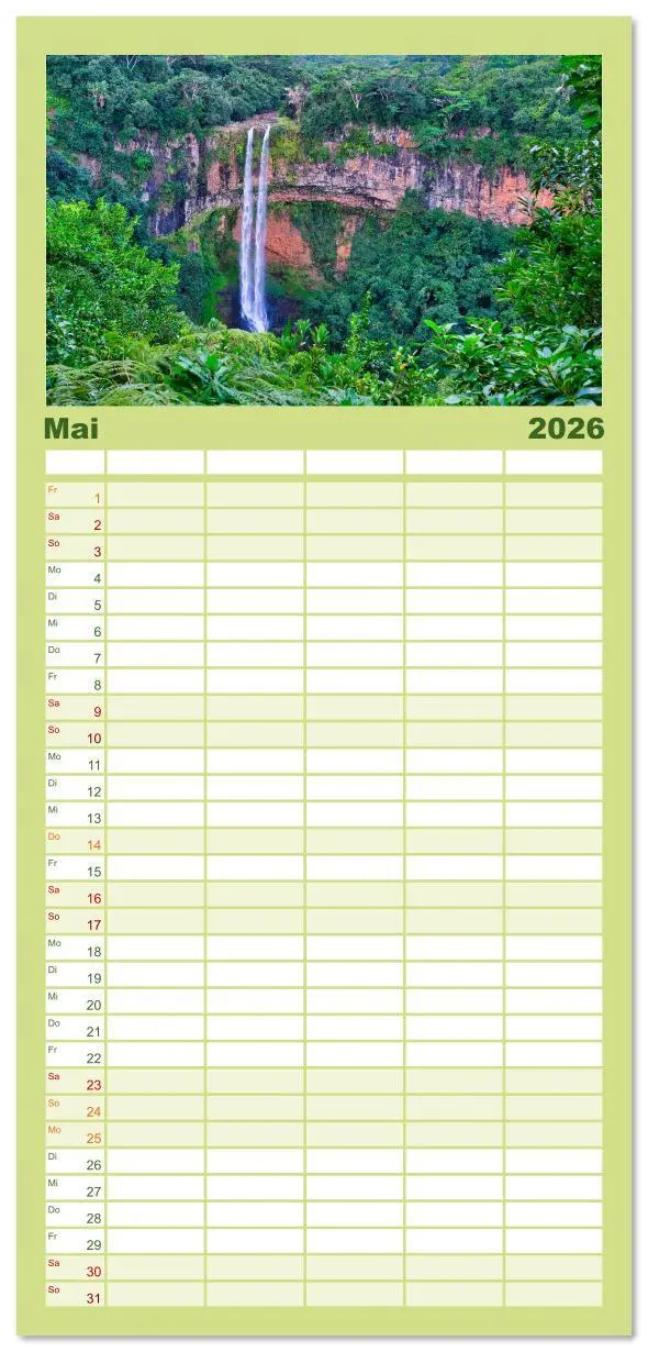 Bild: 9783516615357 | Familienplaner 2026 - Mauritius - Schönheit im Indischen Ozean mit...