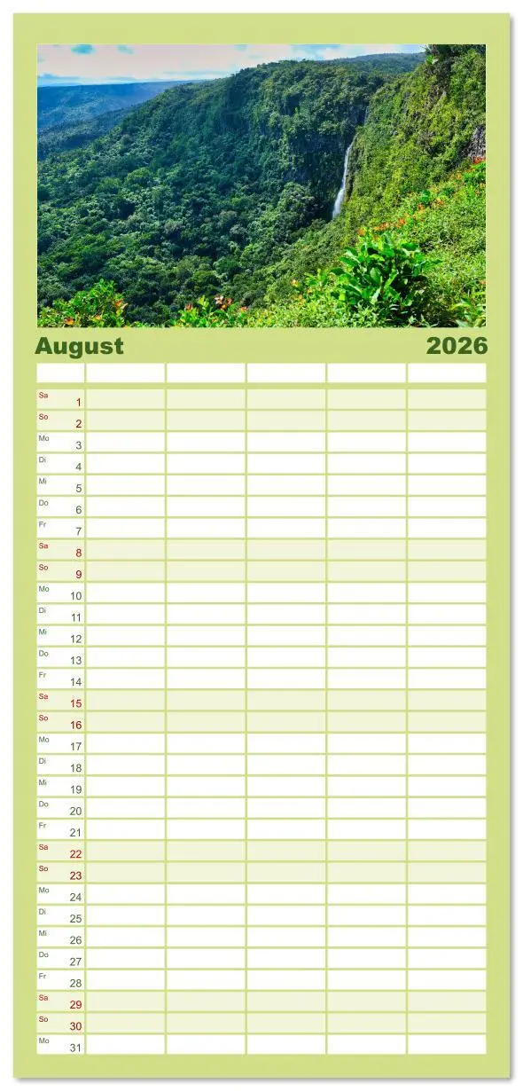 Bild: 9783516615357 | Familienplaner 2026 - Mauritius - Schönheit im Indischen Ozean mit...