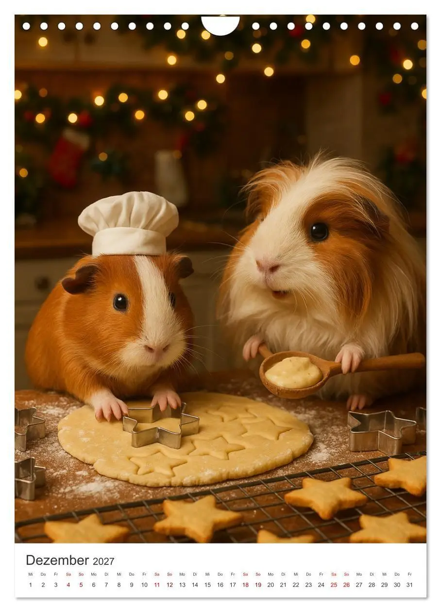 Bild: 9783516925357 | Cozy Moments - Meerschweinchen Kalender (Wandkalender 2027 DIN A4...