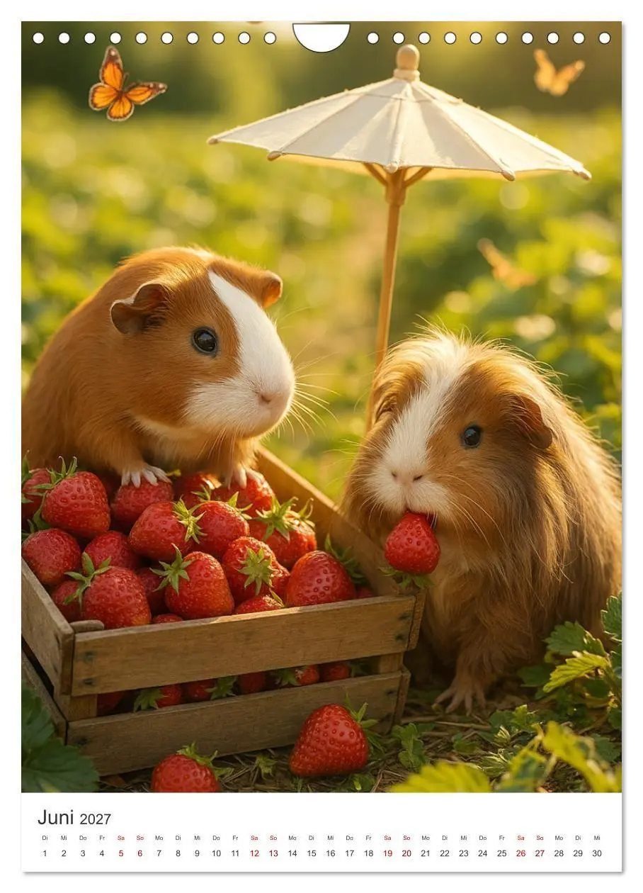 Bild: 9783516925357 | Cozy Moments - Meerschweinchen Kalender (Wandkalender 2027 DIN A4...