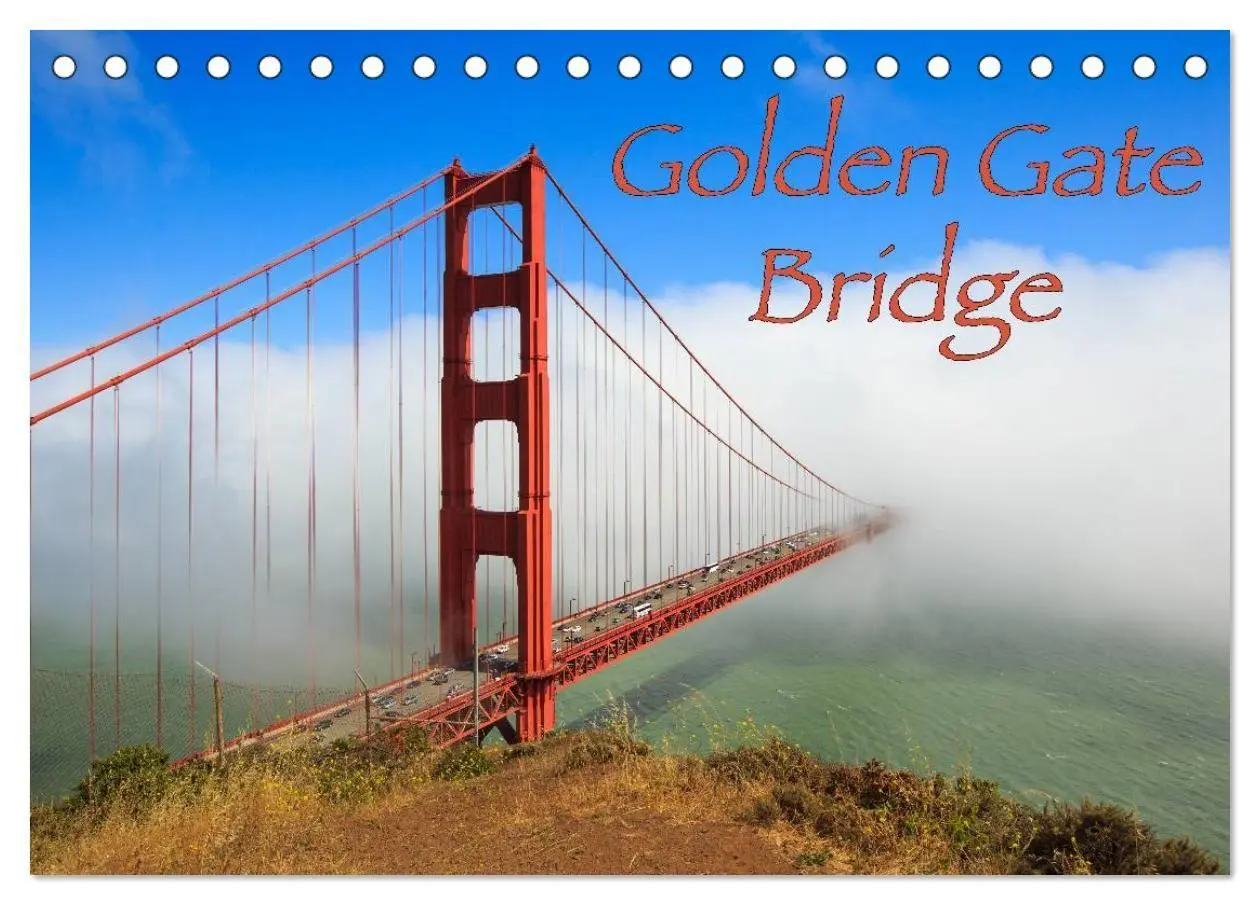 Cover: 9783594145357 | Golden Gate Bridge (Tischkalender 2027 DIN A5 quer), CALVENDO...