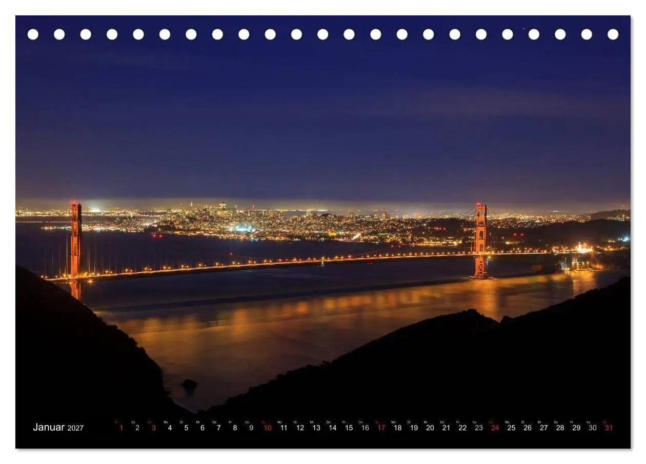 Bild: 9783594145357 | Golden Gate Bridge (Tischkalender 2027 DIN A5 quer), CALVENDO...