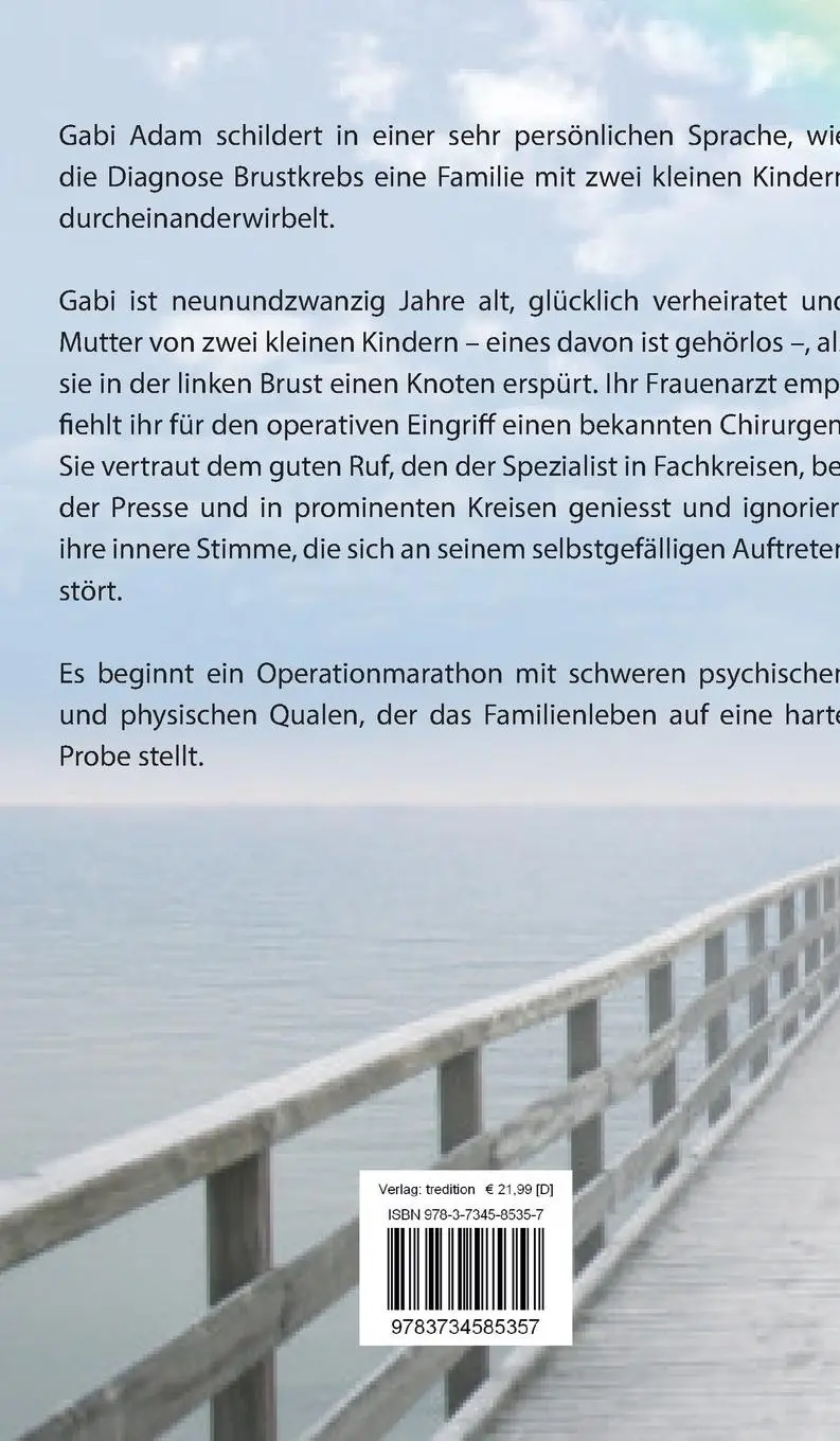 Rückseite: 9783734585357 | Ich hab doch keine Zeit zum Sterben | Gabriela Adam | Buch | 140 S.