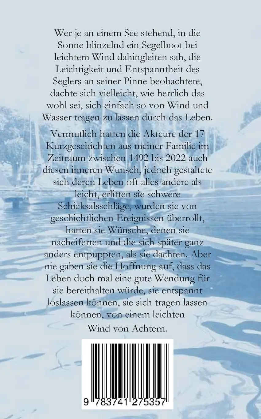 Rückseite: 9783741275357 | Wind von Achtern | Historische Kurzgeschichten | Thorsten Spanuth