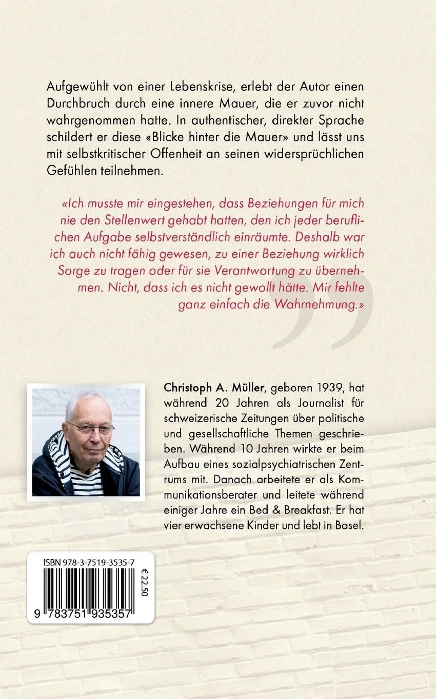 Rückseite: 9783751935357 | Blicke hinter die Mauer | Was Männer meist nicht sagen (können) | Buch