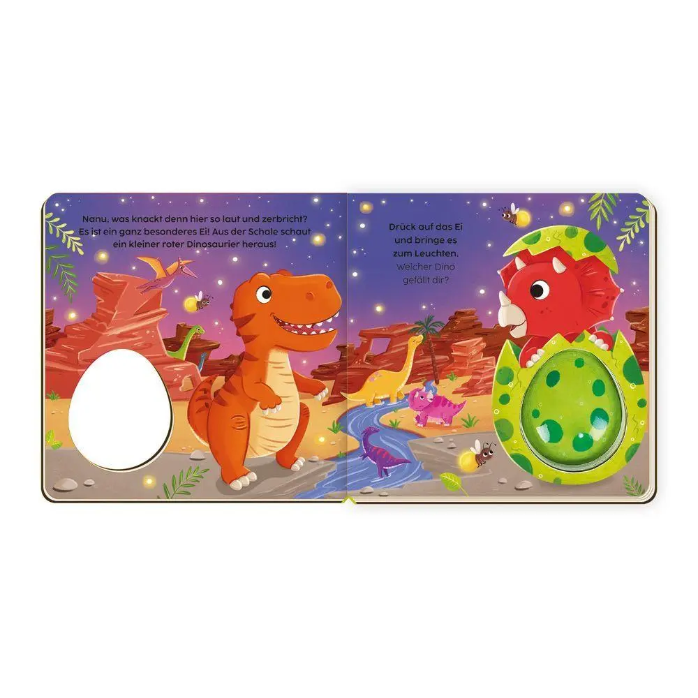 Bild: 9783988025357 | TRÖTSCH - Pappenbuch Leuchtbuch Der kleine Dino und seine Freunde...