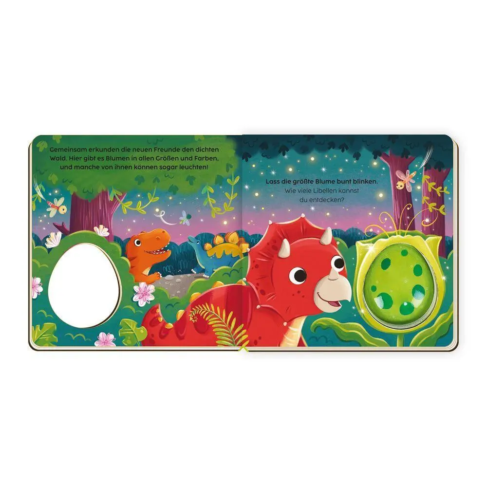 Bild: 9783988025357 | TRÖTSCH - Pappenbuch Leuchtbuch Der kleine Dino und seine Freunde...