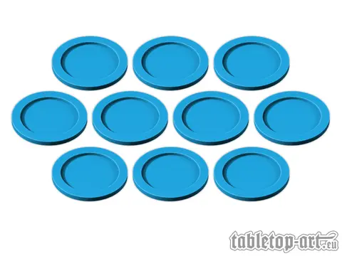 Cover: 704270725457 | Skill and Squad Marker - 32mm Azure Blue (10) | Tabletop-Art