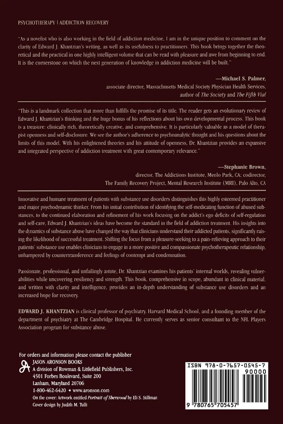 Rückseite: 9780765705457 | Treating Addiction as a Human Process | Edward J. Khantzian | Buch
