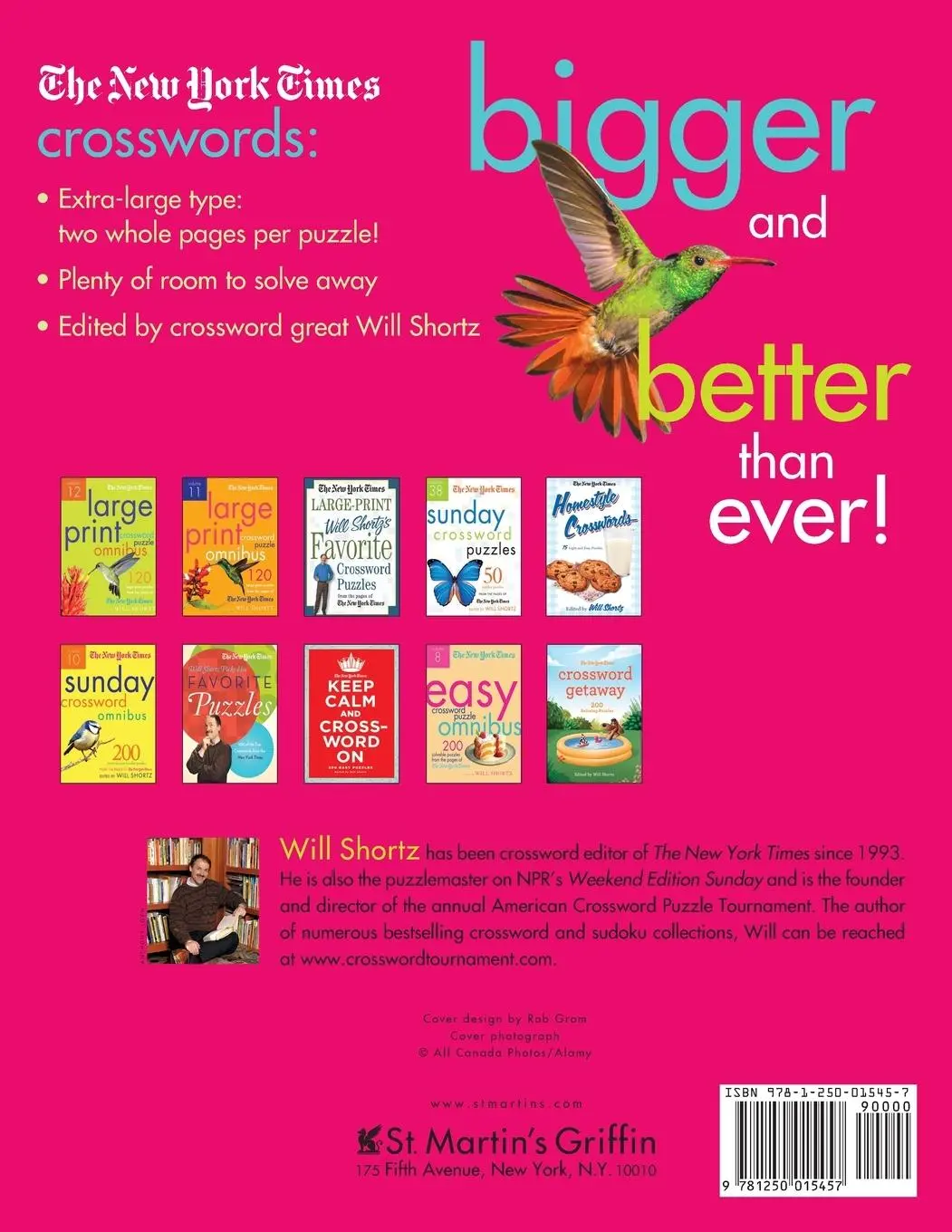 Rückseite: 9781250015457 | The New York Times Large-Print Crossword Puzzle Omnibus Volume 13