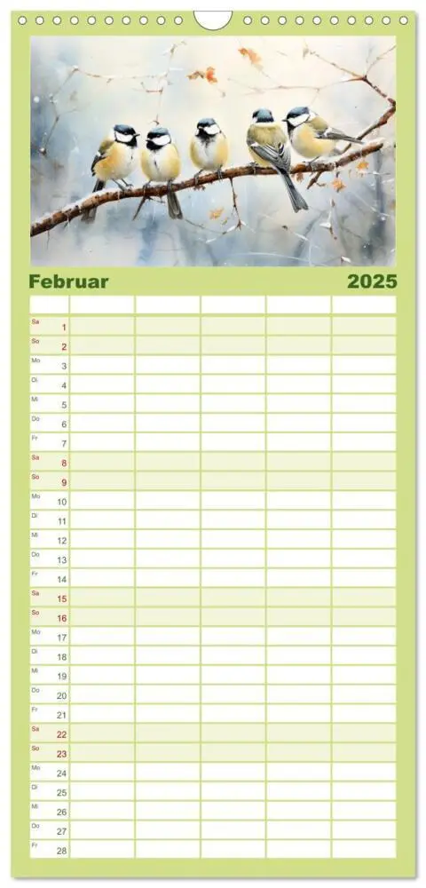 Bild: 9783457135457 | Familienplaner 2025 - Zwölf Monate im Wald mit 5 Spalten...
