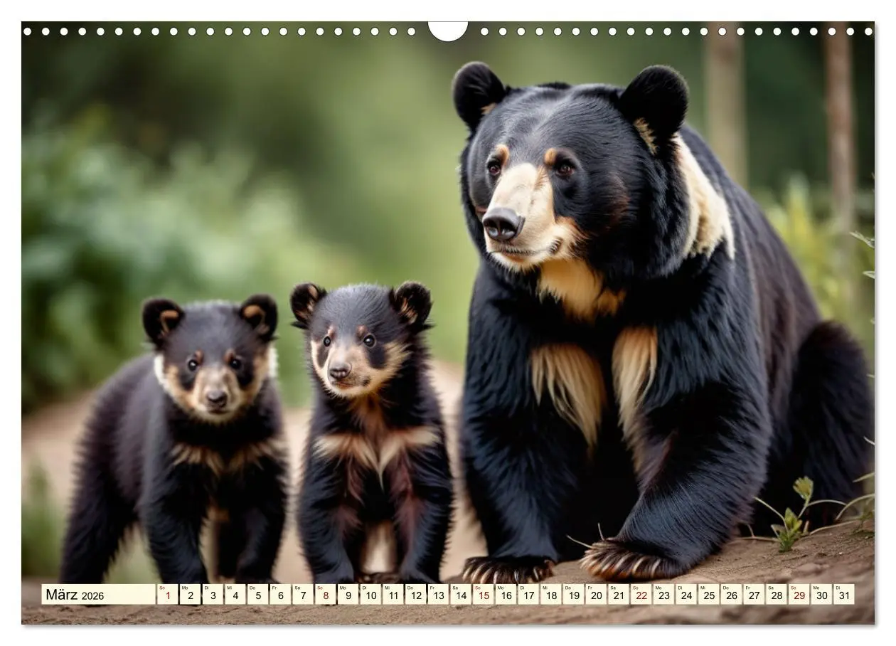 Bild: 9783457375457 | Große und kleine Bären (Wandkalender 2026 DIN A3 quer), CALVENDO...