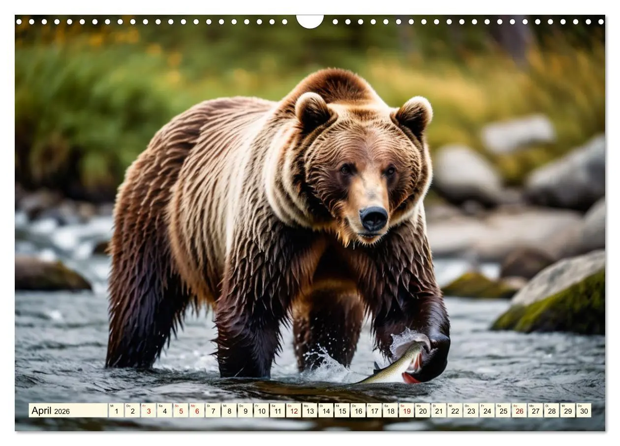 Bild: 9783457375457 | Große und kleine Bären (Wandkalender 2026 DIN A3 quer), CALVENDO...