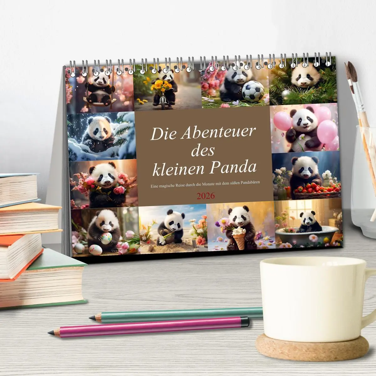 Bild: 9783457515457 | Die Abenteuer des kleinen Panda (Tischkalender 2026 DIN A5 quer),...