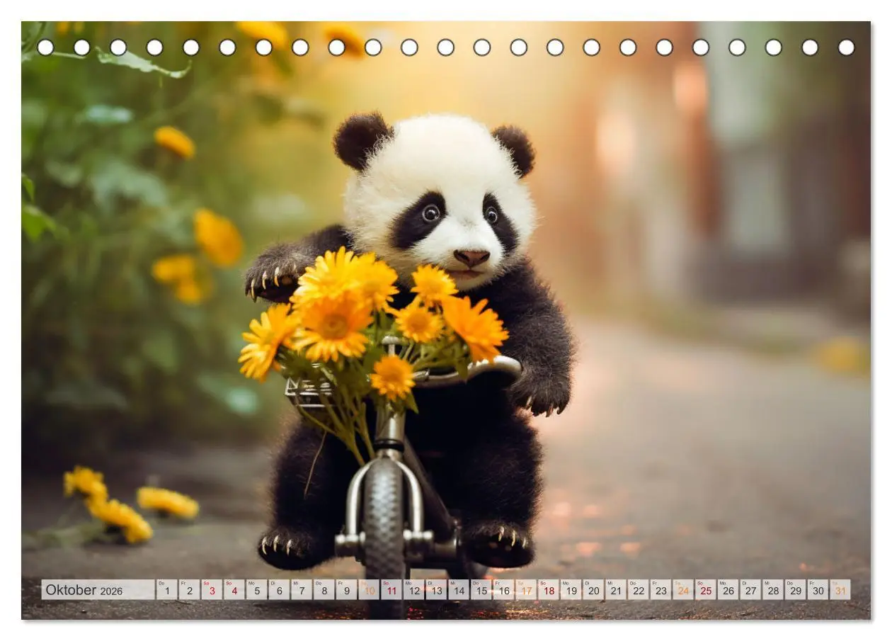 Bild: 9783457515457 | Die Abenteuer des kleinen Panda (Tischkalender 2026 DIN A5 quer),...